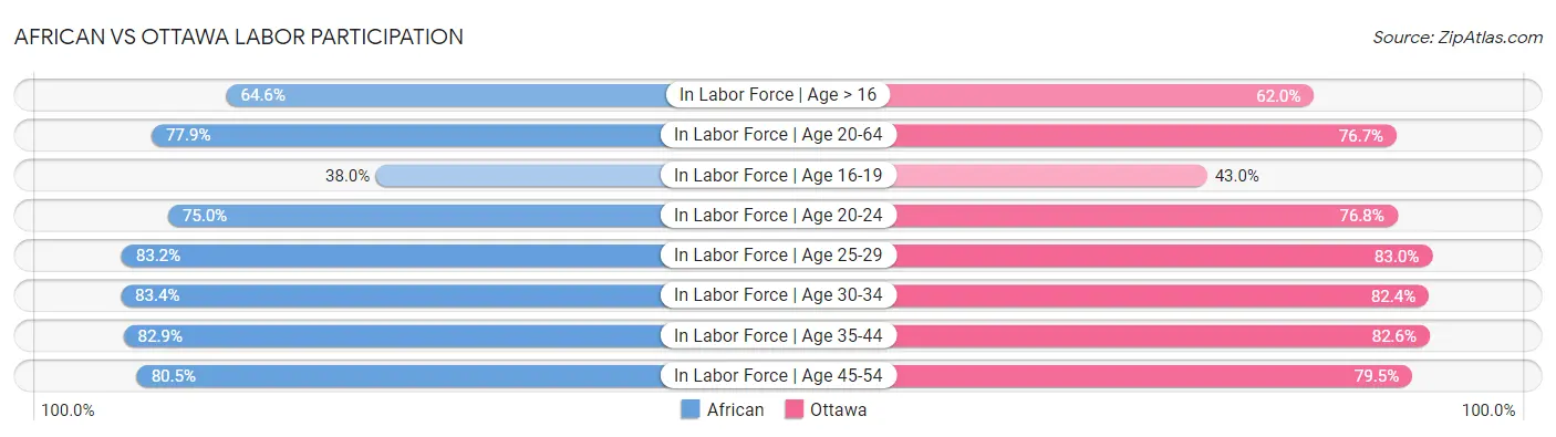 African vs Ottawa Labor Participation