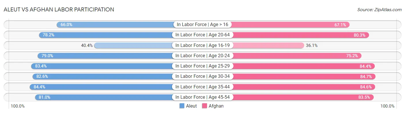 Aleut vs Afghan Labor Participation