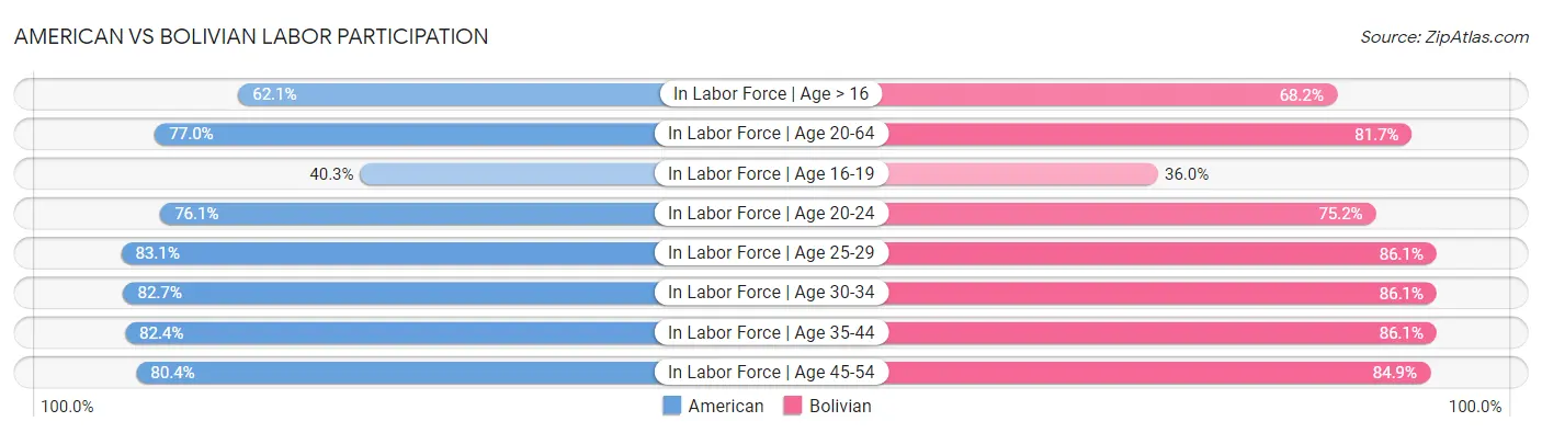 American vs Bolivian Labor Participation