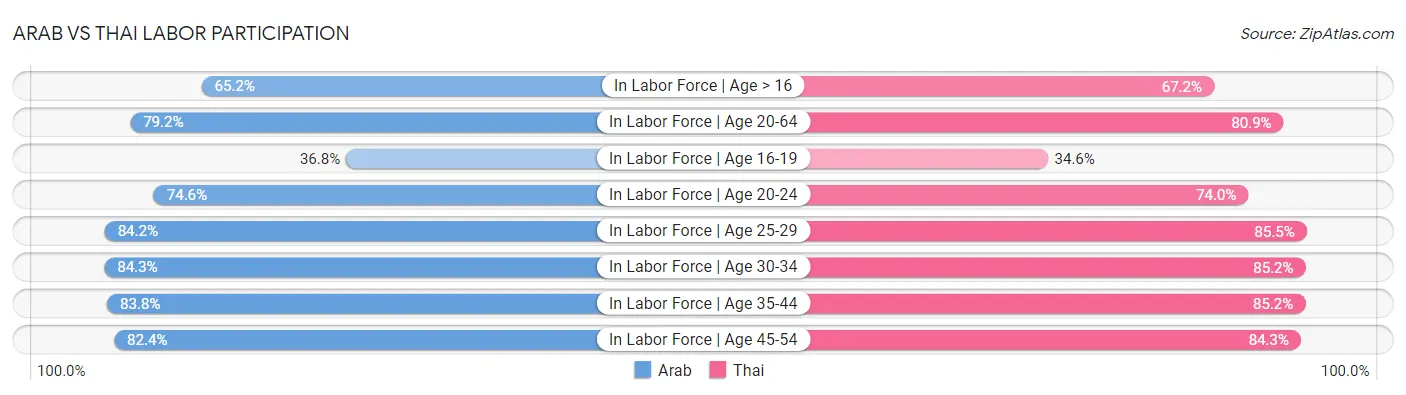 Arab vs Thai Labor Participation