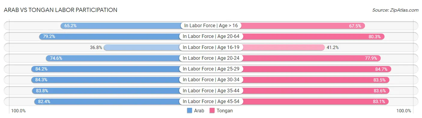 Arab vs Tongan Labor Participation