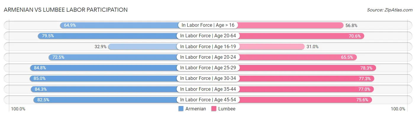 Armenian vs Lumbee Labor Participation