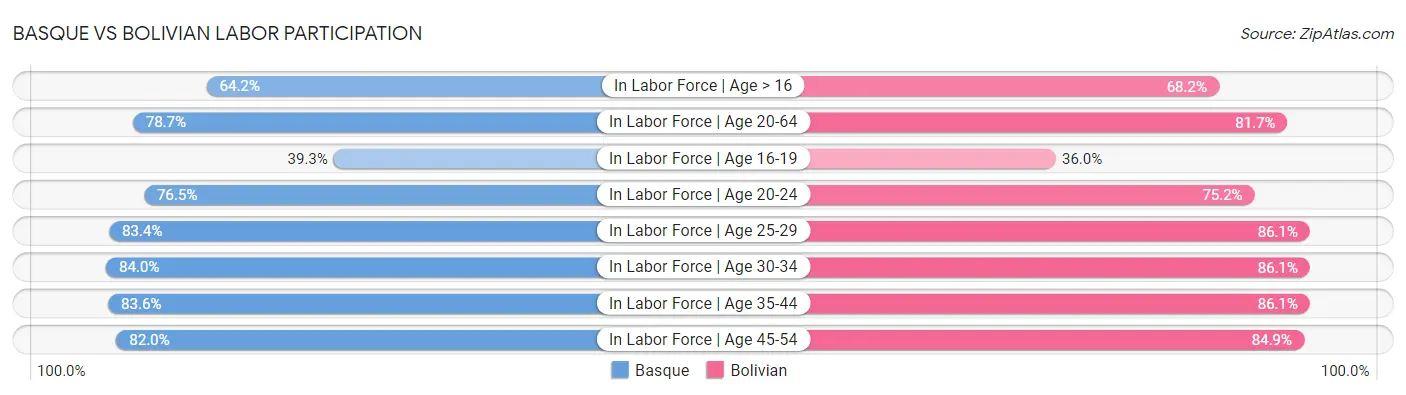 Basque vs Bolivian Labor Participation