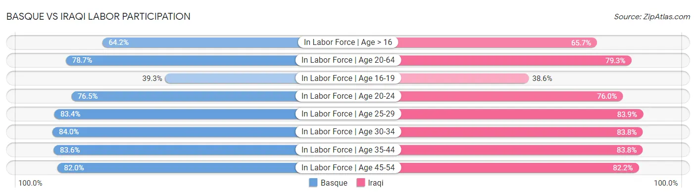 Basque vs Iraqi Labor Participation