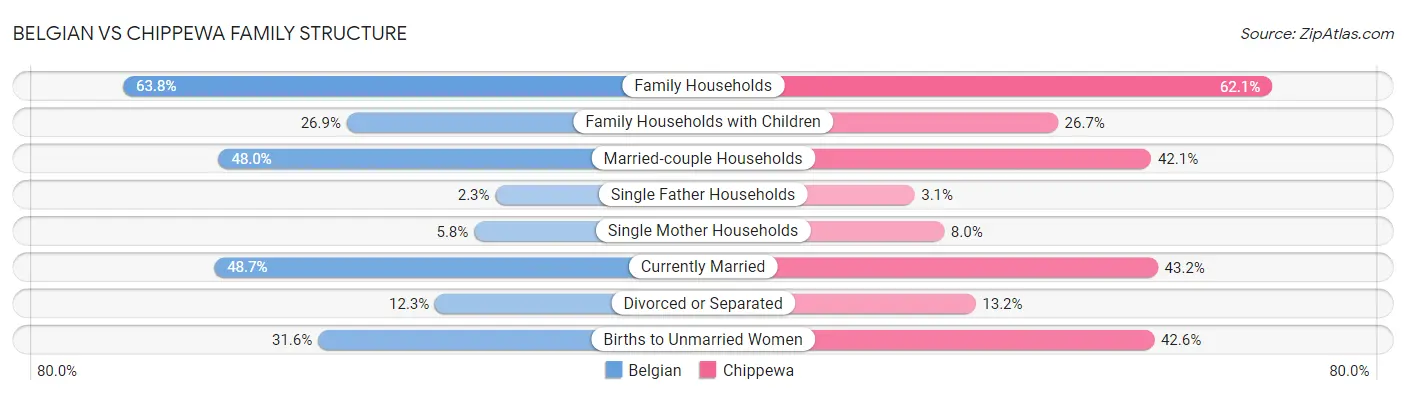 Belgian vs Chippewa Family Structure