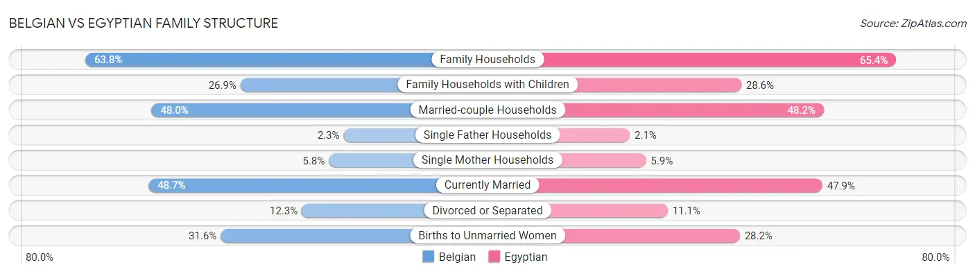 Belgian vs Egyptian Family Structure