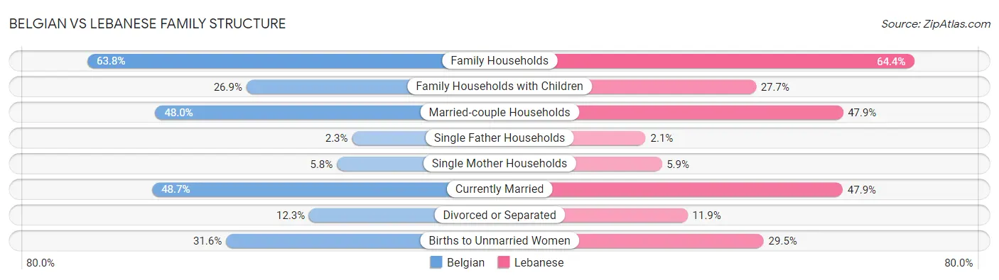Belgian vs Lebanese Family Structure