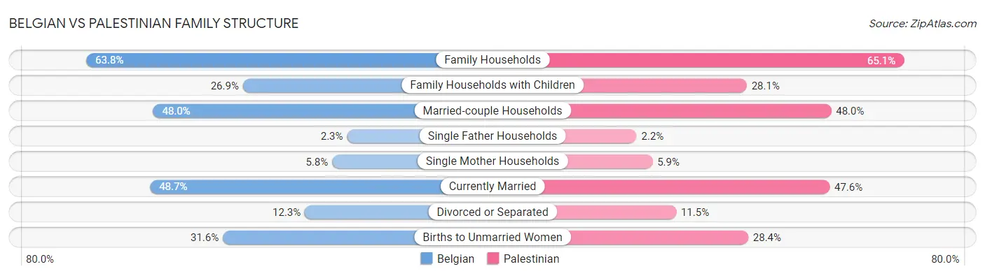 Belgian vs Palestinian Family Structure