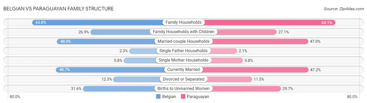 Belgian vs Paraguayan Family Structure