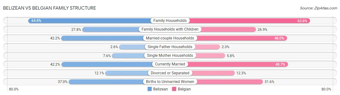 Belizean vs Belgian Family Structure