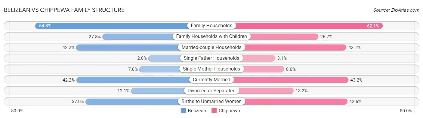 Belizean vs Chippewa Family Structure