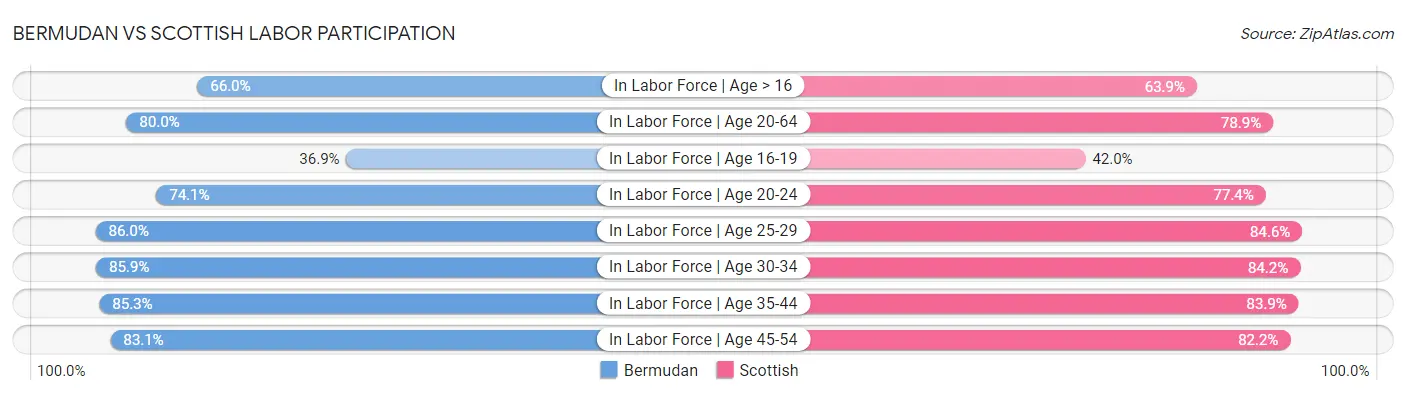 Bermudan vs Scottish Labor Participation