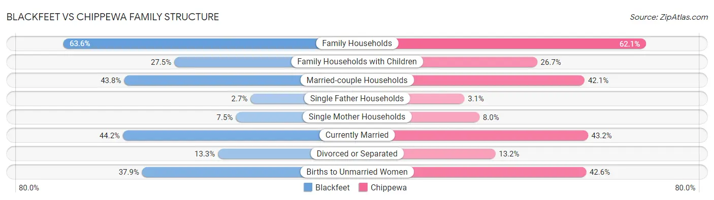 Blackfeet vs Chippewa Family Structure