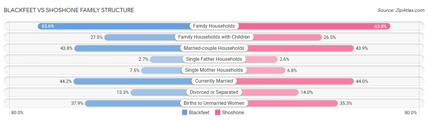 Blackfeet vs Shoshone Family Structure