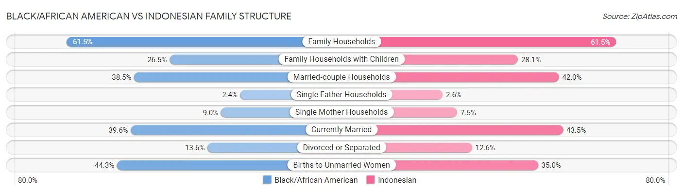 Black/African American vs Indonesian Family Structure