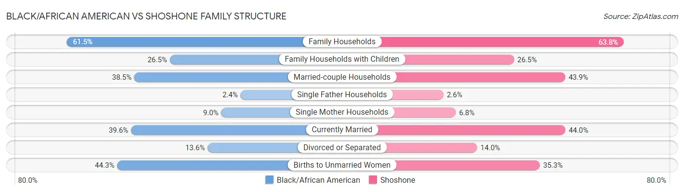 Black/African American vs Shoshone Family Structure