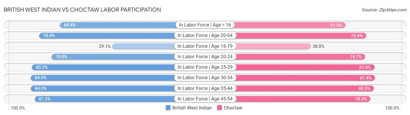British West Indian vs Choctaw Labor Participation
