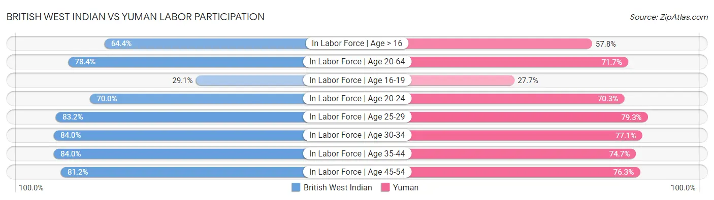 British West Indian vs Yuman Labor Participation