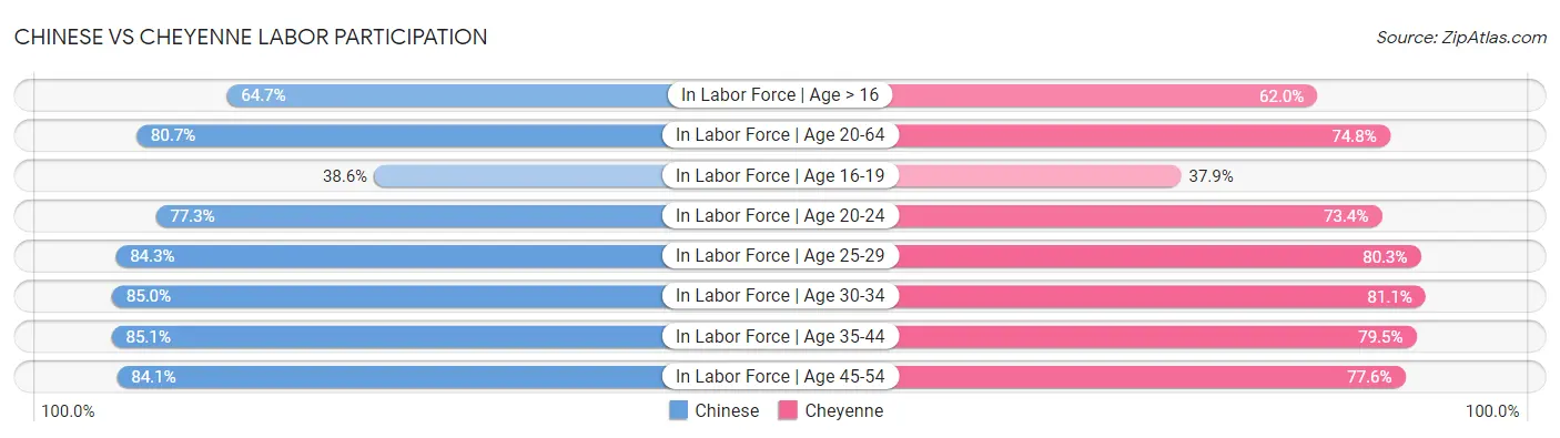 Chinese vs Cheyenne Labor Participation