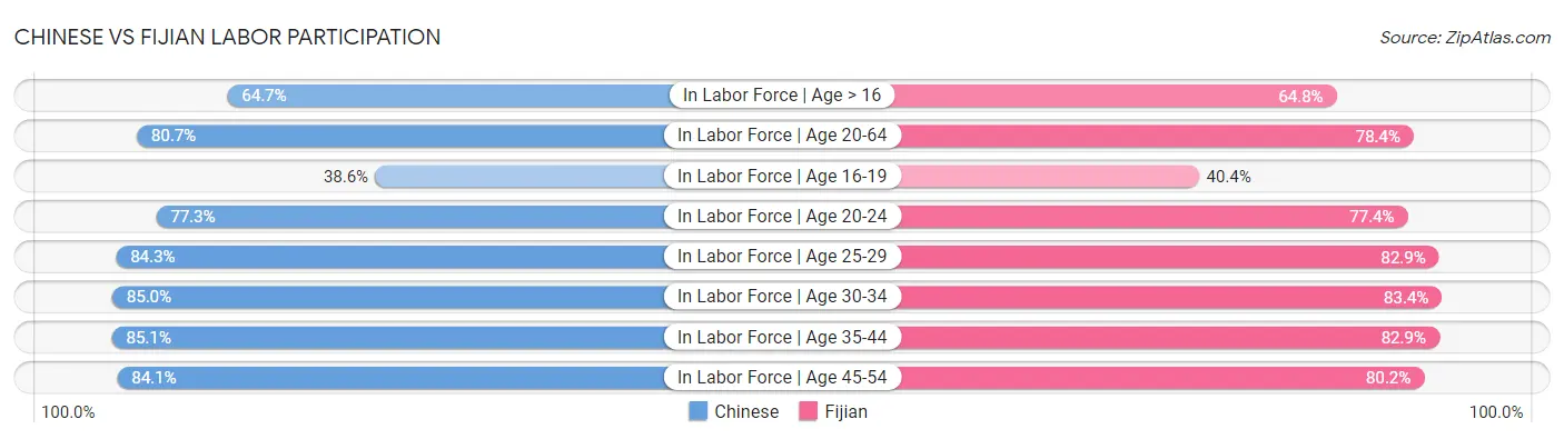 Chinese vs Fijian Labor Participation
