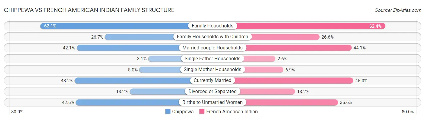 Chippewa vs French American Indian Family Structure
