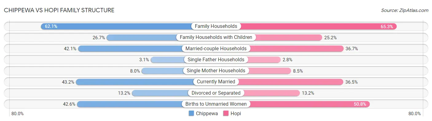 Chippewa vs Hopi Family Structure
