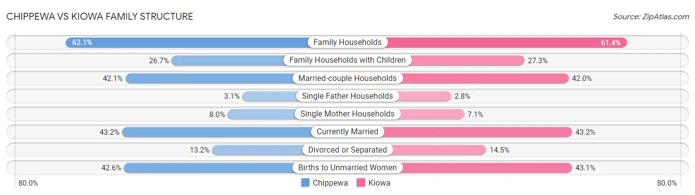 Chippewa vs Kiowa Family Structure