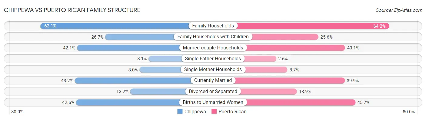 Chippewa vs Puerto Rican Family Structure