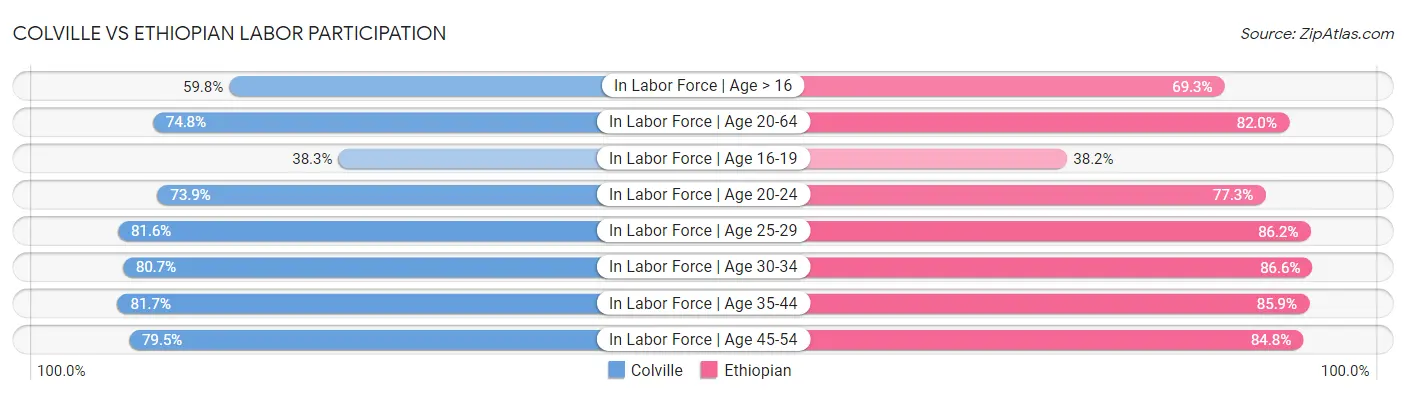Colville vs Ethiopian Labor Participation