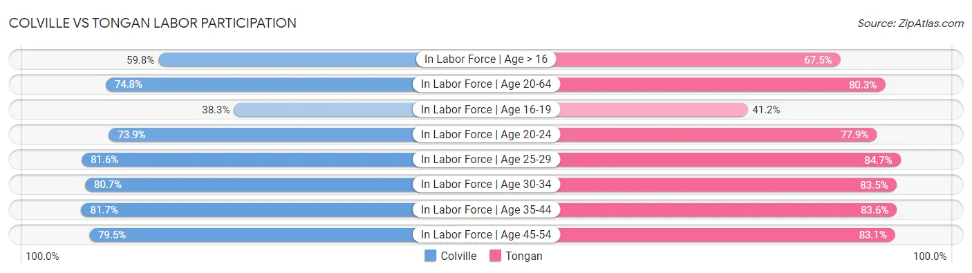 Colville vs Tongan Labor Participation