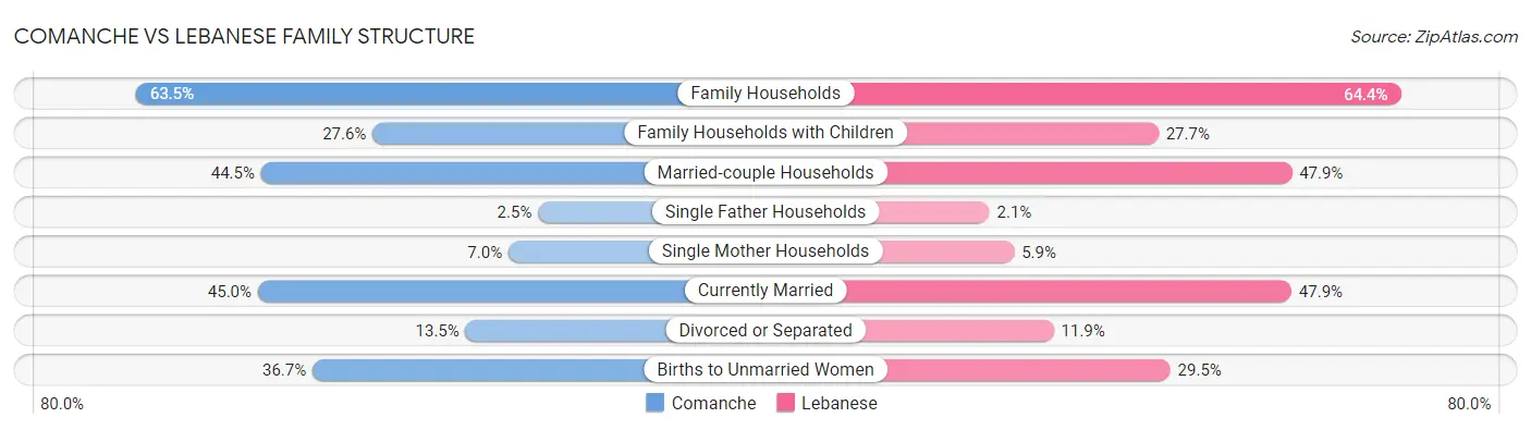 Comanche vs Lebanese Family Structure