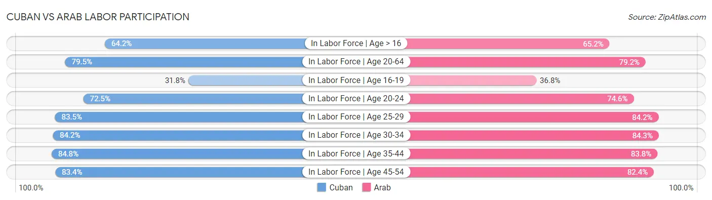 Cuban vs Arab Labor Participation