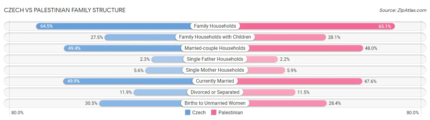 Czech vs Palestinian Family Structure