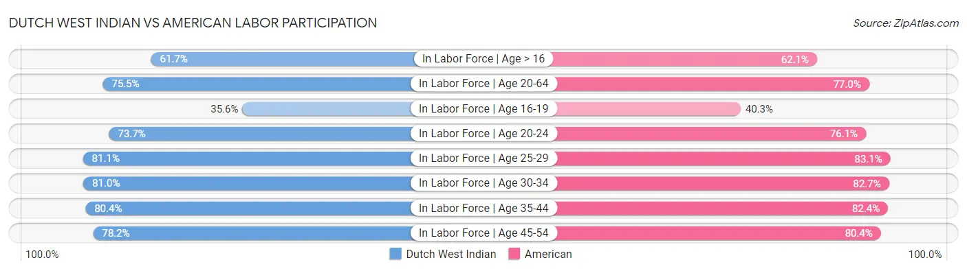 Dutch West Indian vs American Labor Participation