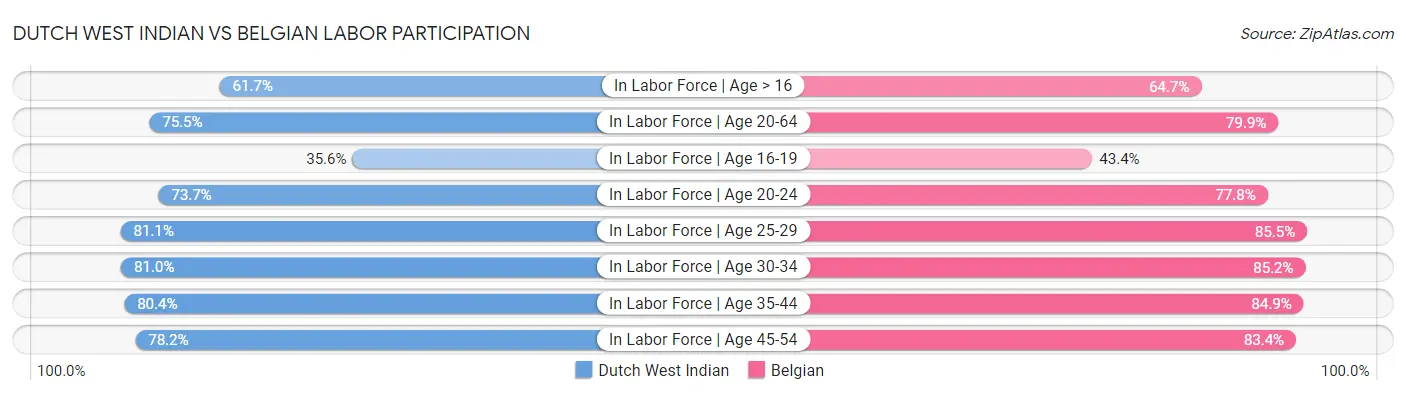 Dutch West Indian vs Belgian Labor Participation