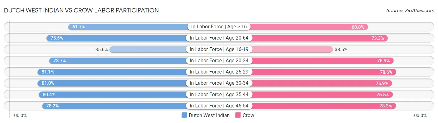 Dutch West Indian vs Crow Labor Participation