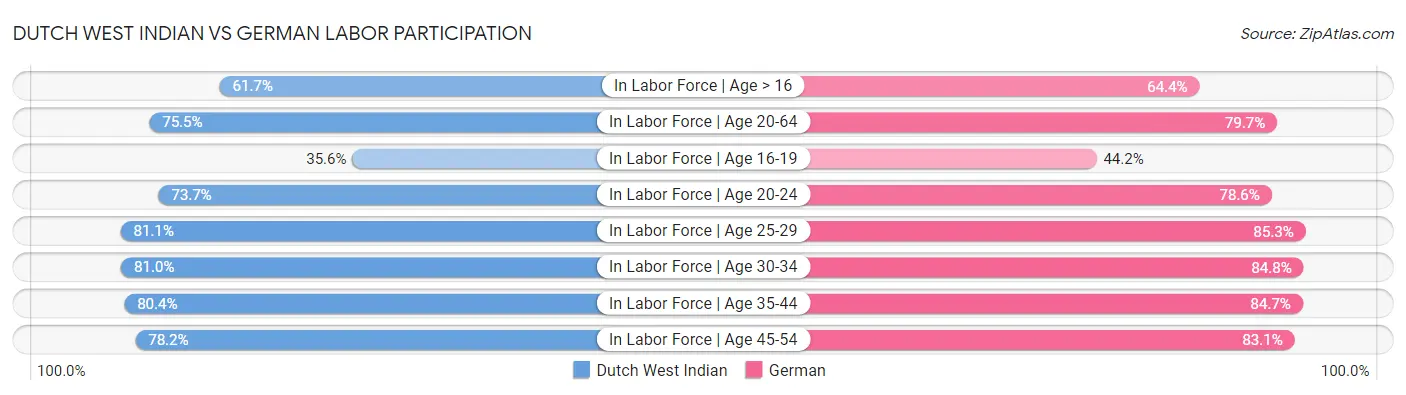 Dutch West Indian vs German Labor Participation