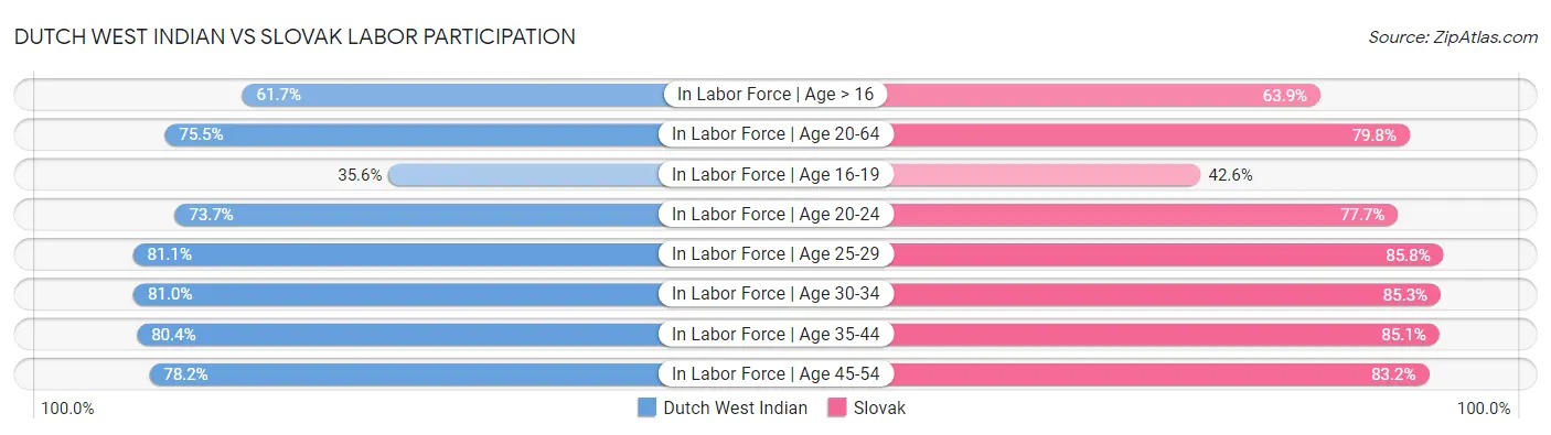 Dutch West Indian vs Slovak Labor Participation