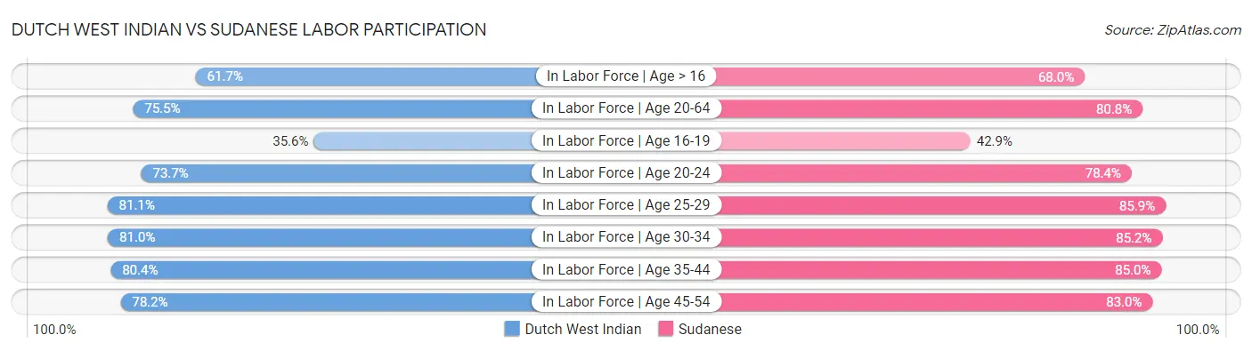 Dutch West Indian vs Sudanese Labor Participation