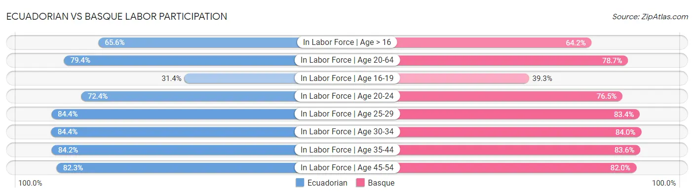 Ecuadorian vs Basque Labor Participation