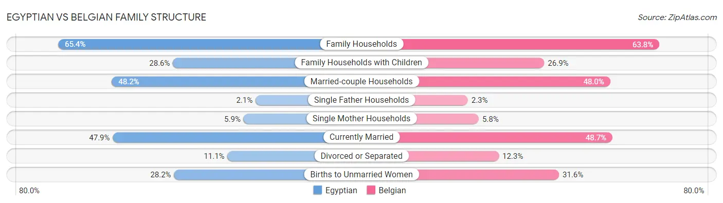 Egyptian vs Belgian Family Structure