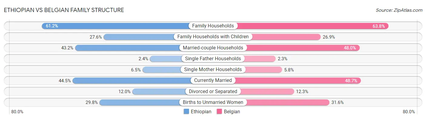 Ethiopian vs Belgian Family Structure
