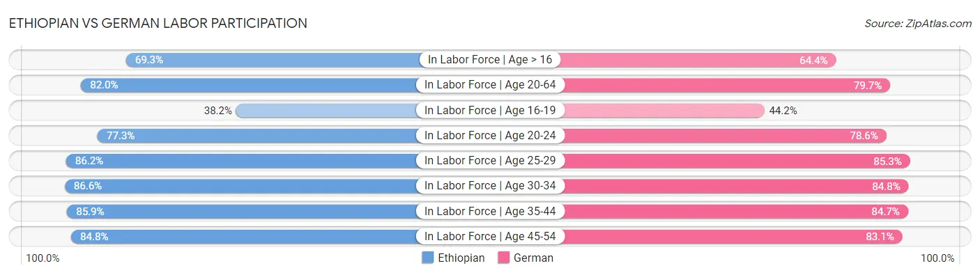 Ethiopian vs German Labor Participation