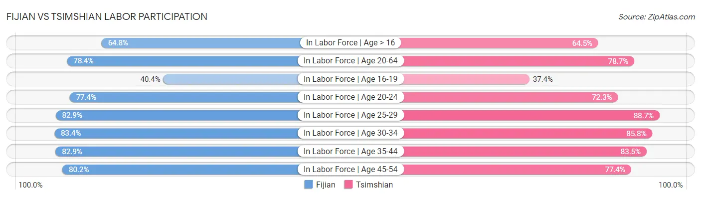 Fijian vs Tsimshian Labor Participation