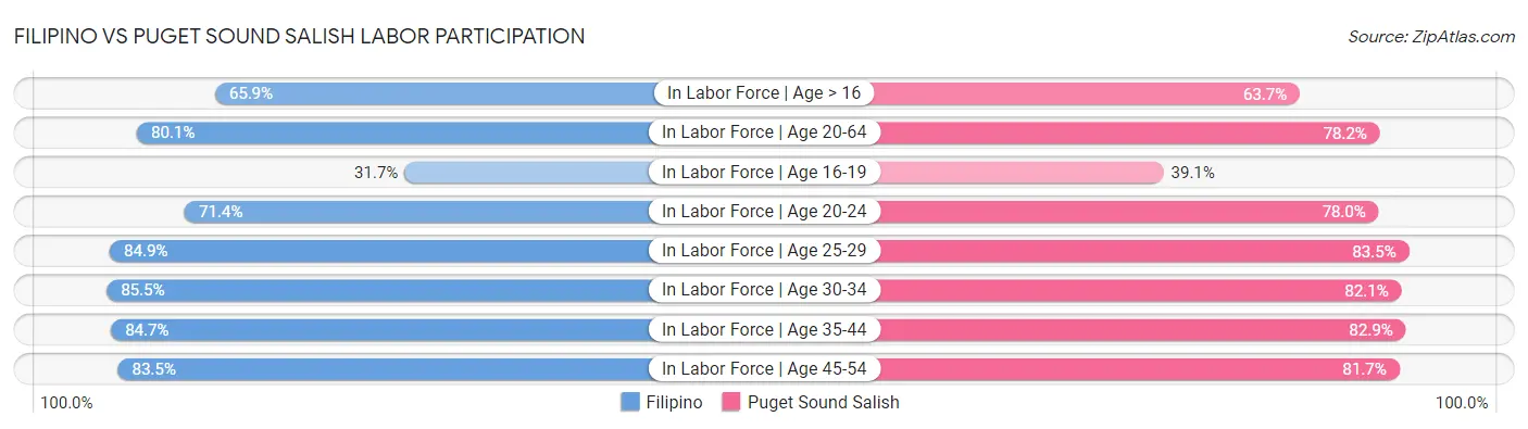 Filipino vs Puget Sound Salish Labor Participation