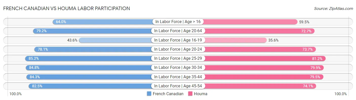 French Canadian vs Houma Labor Participation