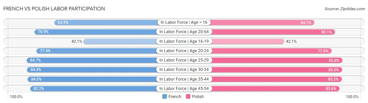 French vs Polish Labor Participation