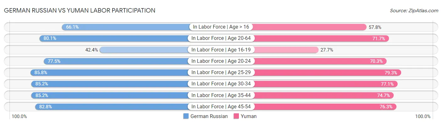 German Russian vs Yuman Labor Participation