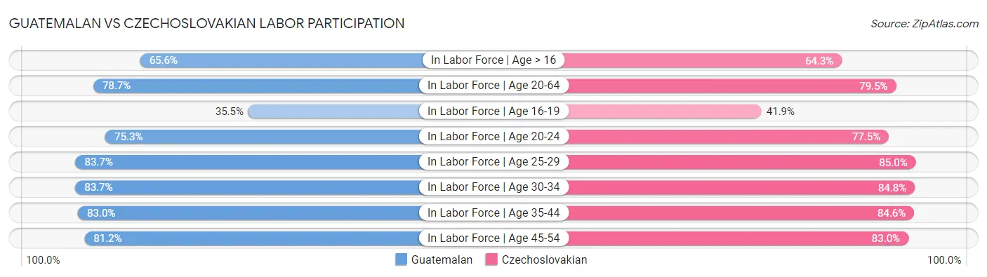 Guatemalan vs Czechoslovakian Labor Participation
