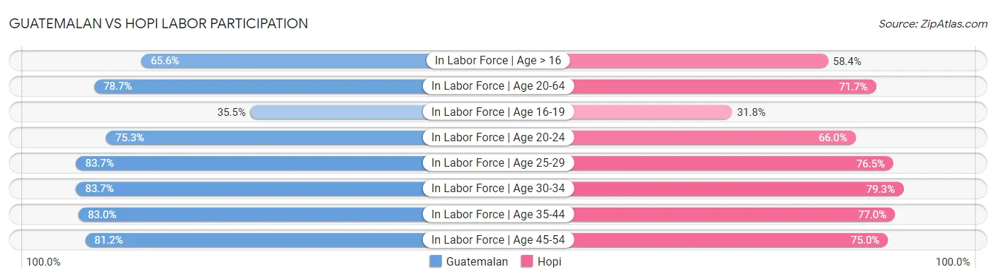 Guatemalan vs Hopi Labor Participation